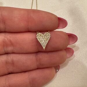 Diamond Pavé heart necklace